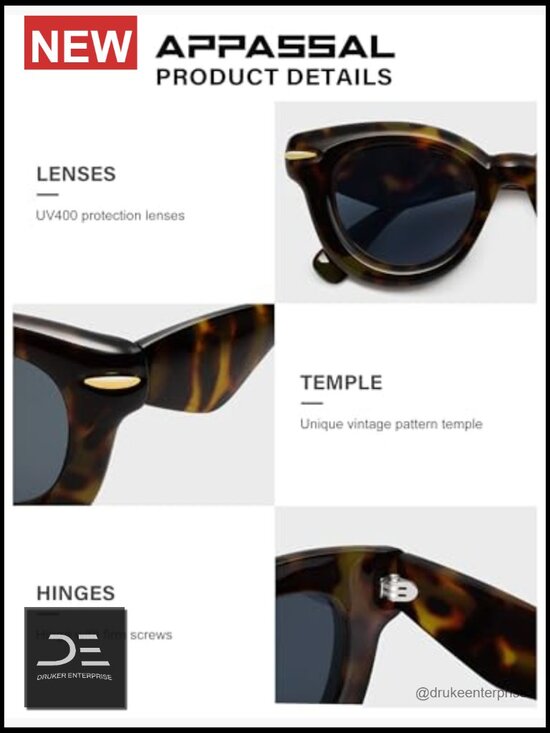 Chunky Round Sunglasses - Trendy Puffy Thick Inflated Shades
